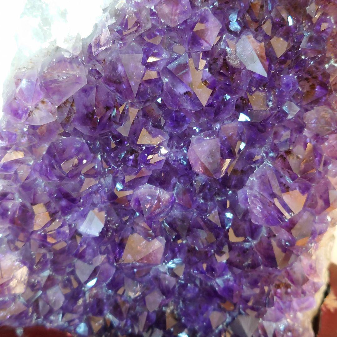 アメジスト クラスター 台座付 約3.1kg 紫水晶 原石 パワーストーン 鉱物