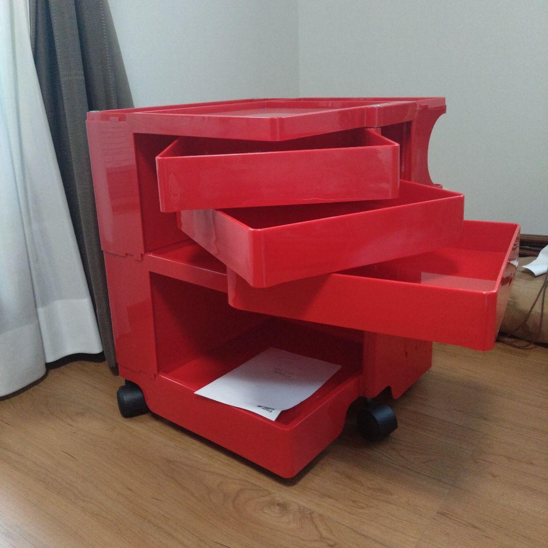 ボビーワゴン 2段3トレイ／レッド