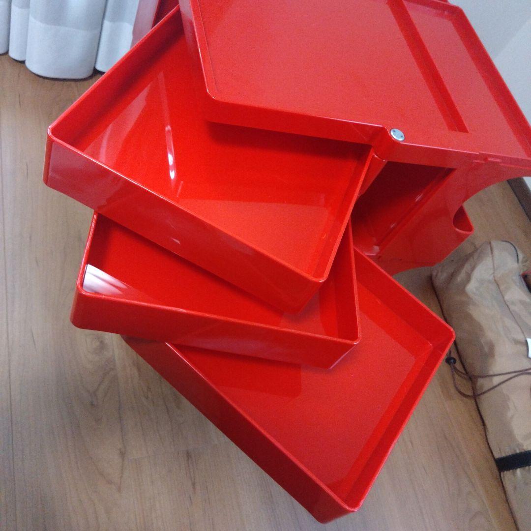 ボビーワゴン 2段3トレイ／レッド