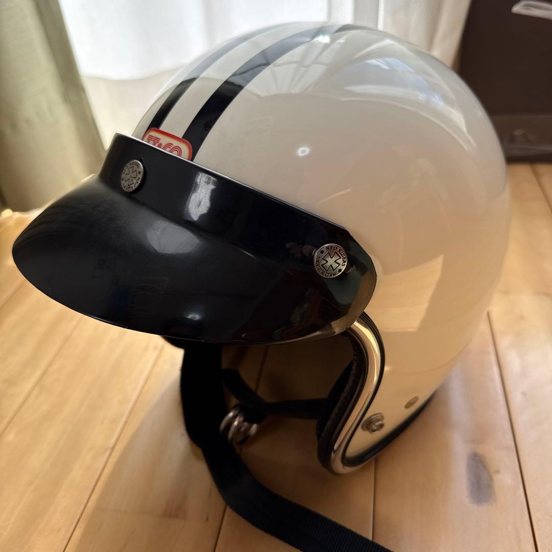 TT&CO スーパーマグナムジェットヘルメット　バイザー付き