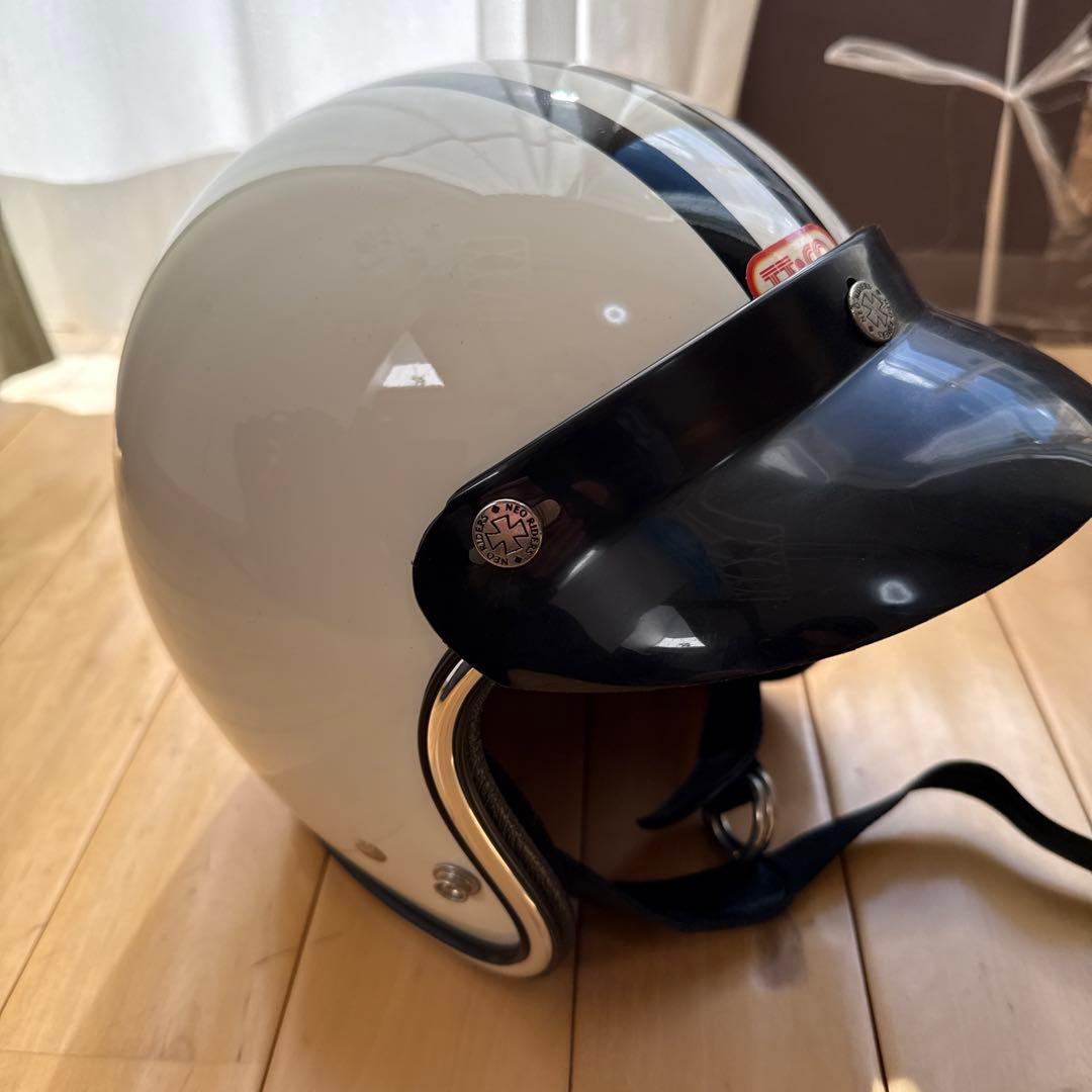 TT&CO スーパーマグナムジェットヘルメット　バイザー付き