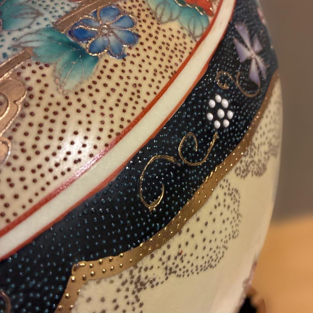 薩摩焼装飾大型陶器壺