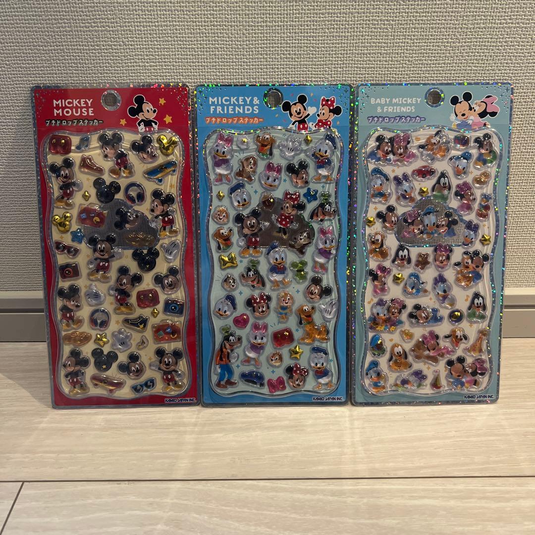 正規品 プチドロップステッカー プチドロ ディズニー 6枚セット
