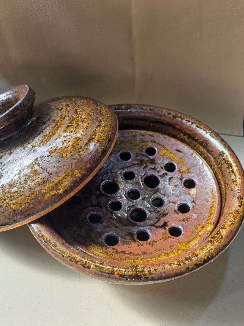 杉本寿樹　déli-sa(デリ・サ)　土鍋　&　蒸し器　Set ■美品■