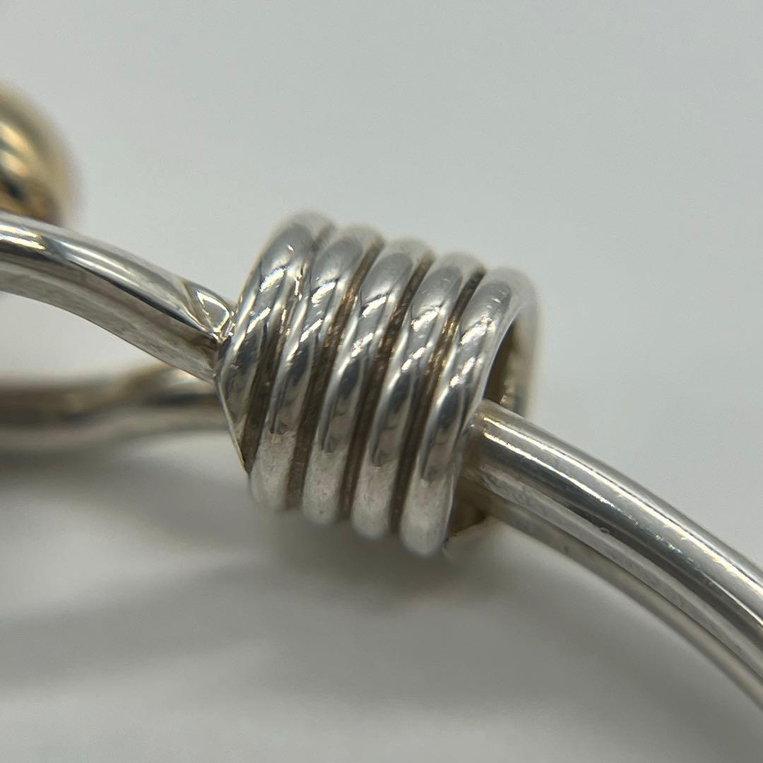 ティファニー TIFFANY ダブルフックアンドアイ バングル 14K コンビ