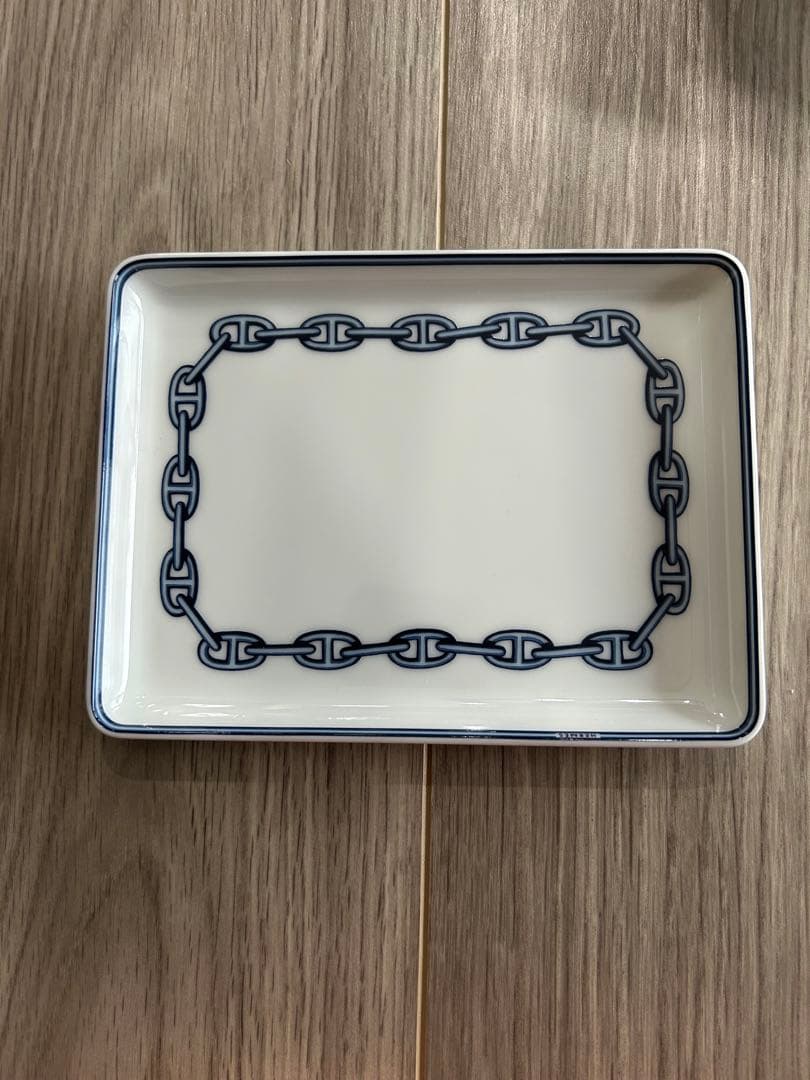 エルメス　シェーヌダンクルスクエアプレート