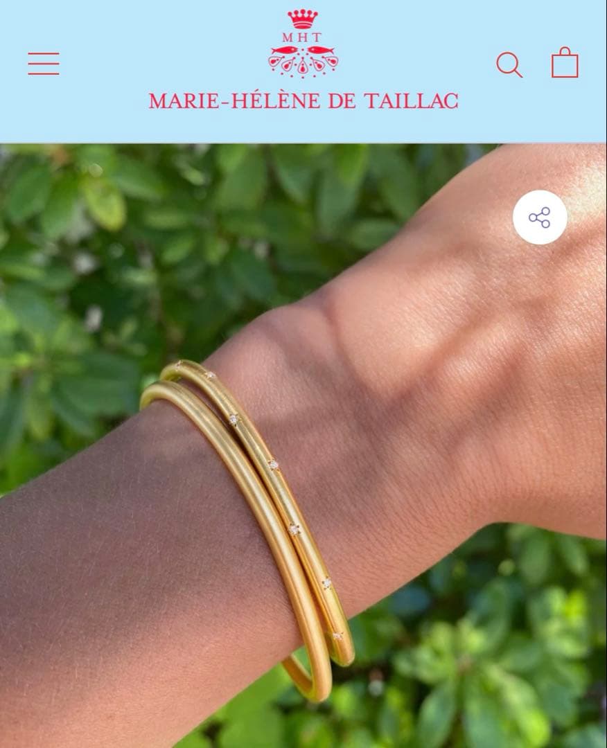 Marie-Hélène de Taillac ダイヤモンドブレスレット
