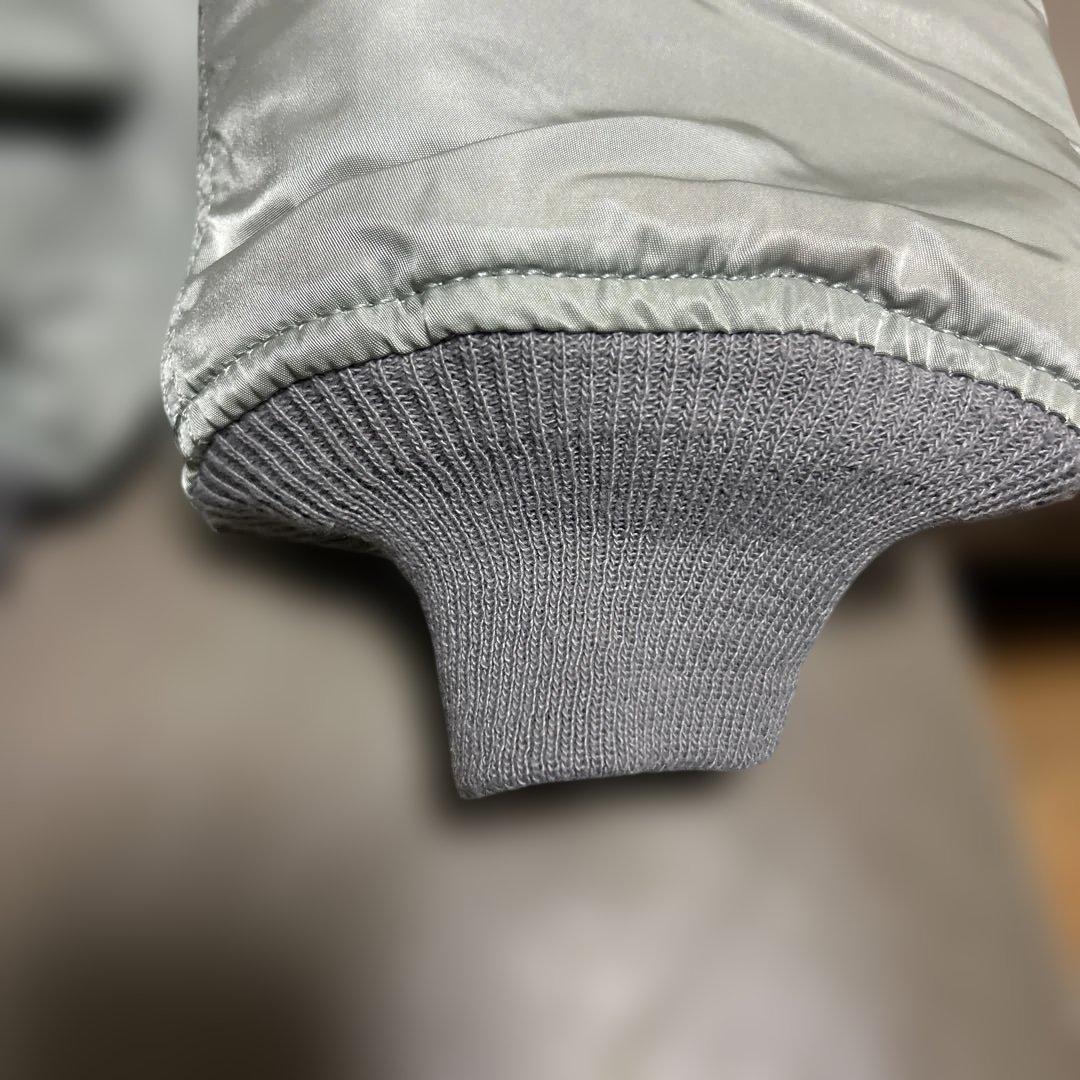 90s ALPHA USA製 MA-1 シルバー Lサイズ　『デッドストック』