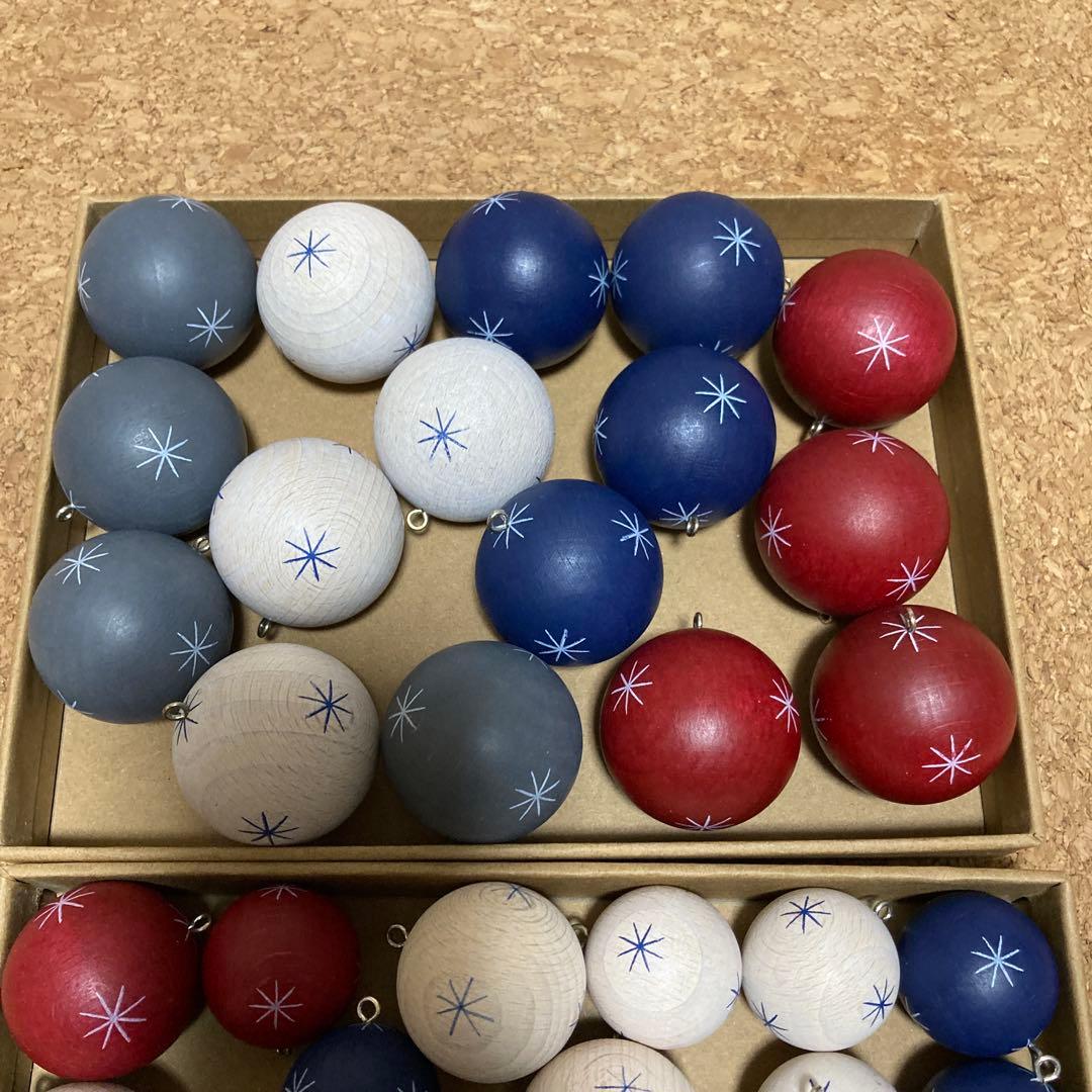 【新品】マーレン・トレガー工房　ドイツ　クーゲルン　木の玉　オーナメント