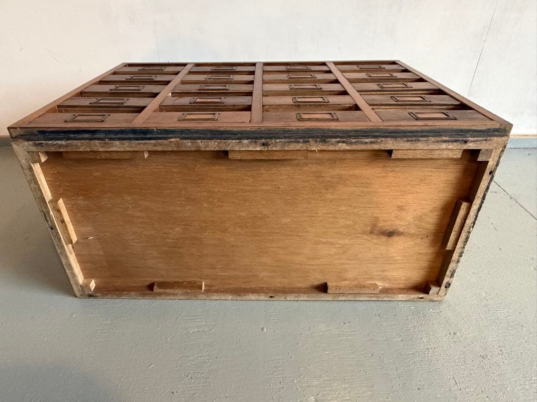 木製 チェスト 収納棚 整理箱 小引き出し 小物入れ 古家具 古道具