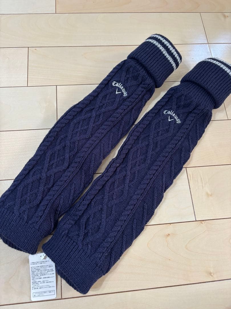【新品未使用】Callaway キャロウェイ ニット帽とレッグウォーマーセット
