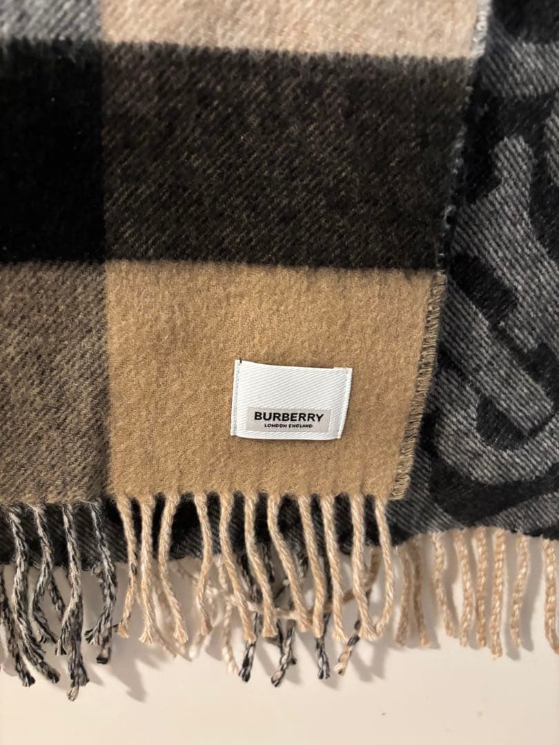 BURBERRY バーバリー マフラー カシミア100％ 大判マフラー ストール