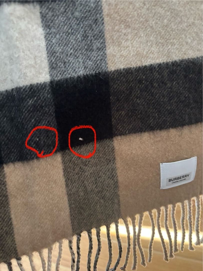 BURBERRY バーバリー マフラー カシミア100％ 大判マフラー ストール