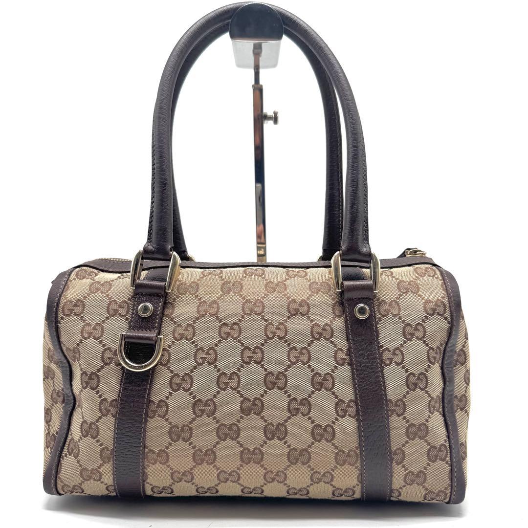 【極美品✨】グッチ ミニボストンバッグ アビー キャンバス GG柄 肩掛け