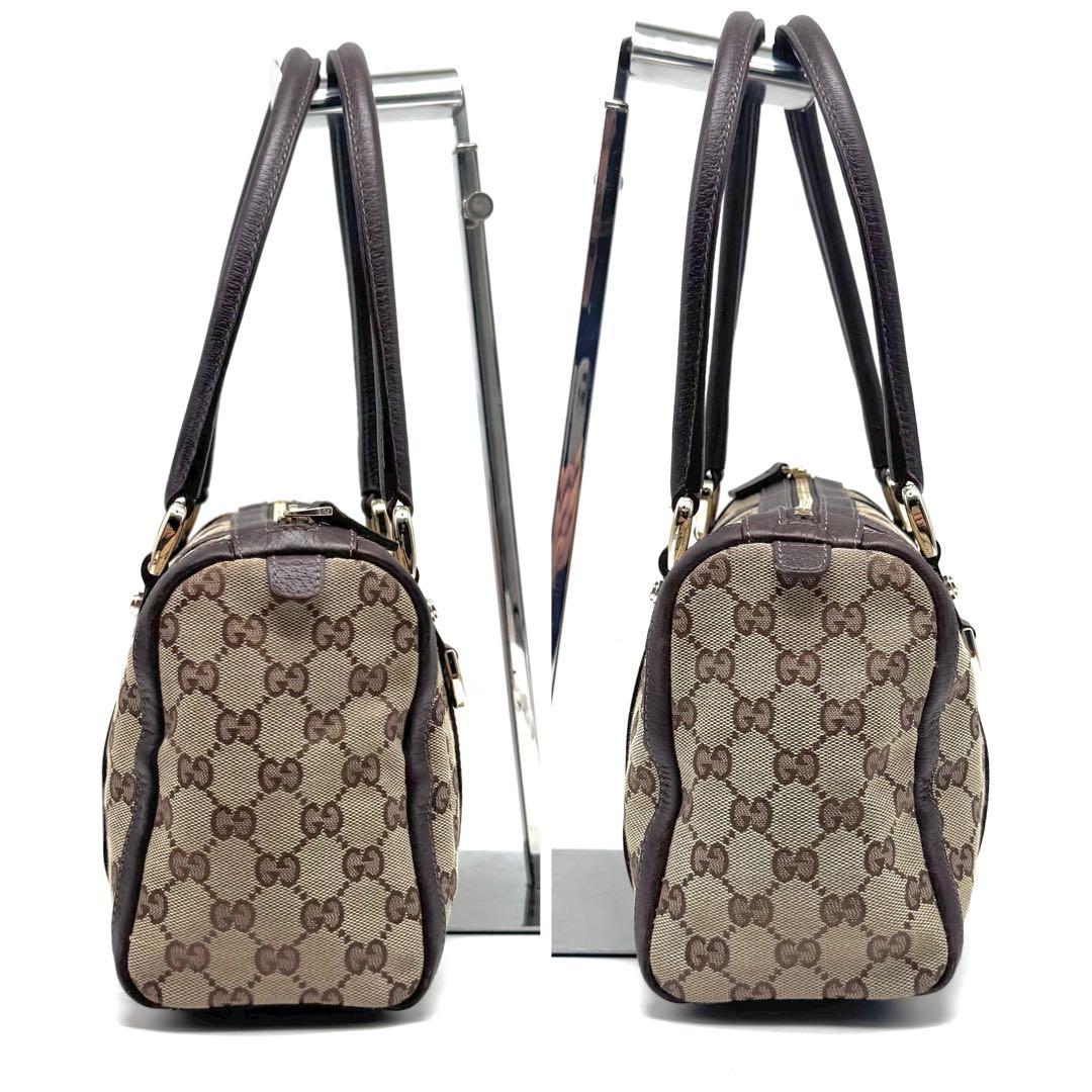 【極美品✨】グッチ ミニボストンバッグ アビー キャンバス GG柄 肩掛け