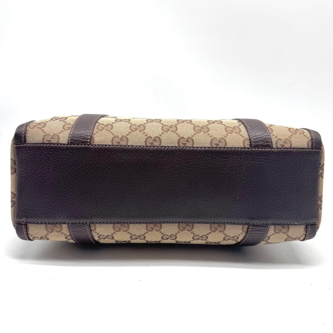 【極美品✨】グッチ ミニボストンバッグ アビー キャンバス GG柄 肩掛け