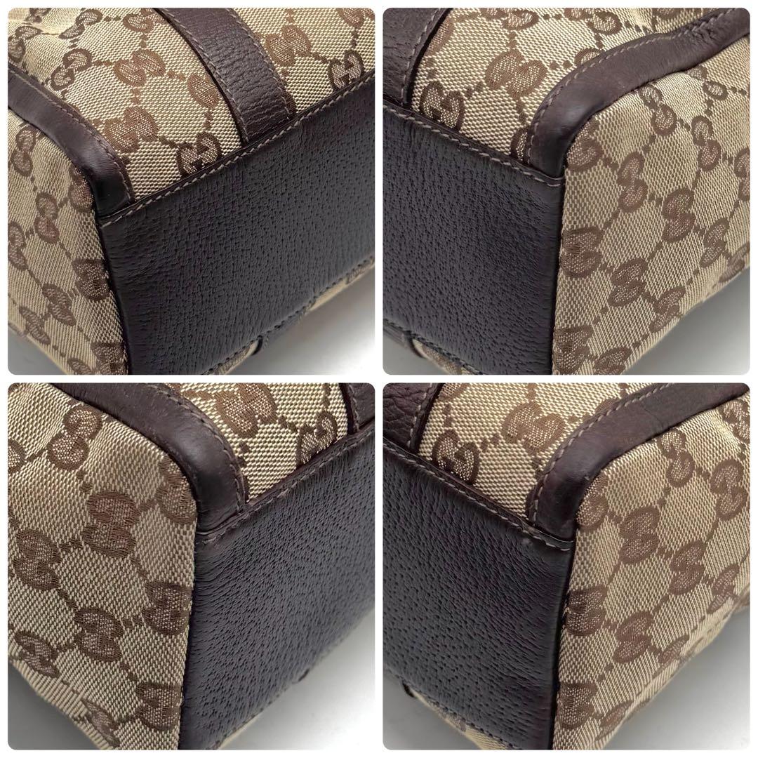 【極美品✨】グッチ ミニボストンバッグ アビー キャンバス GG柄 肩掛け