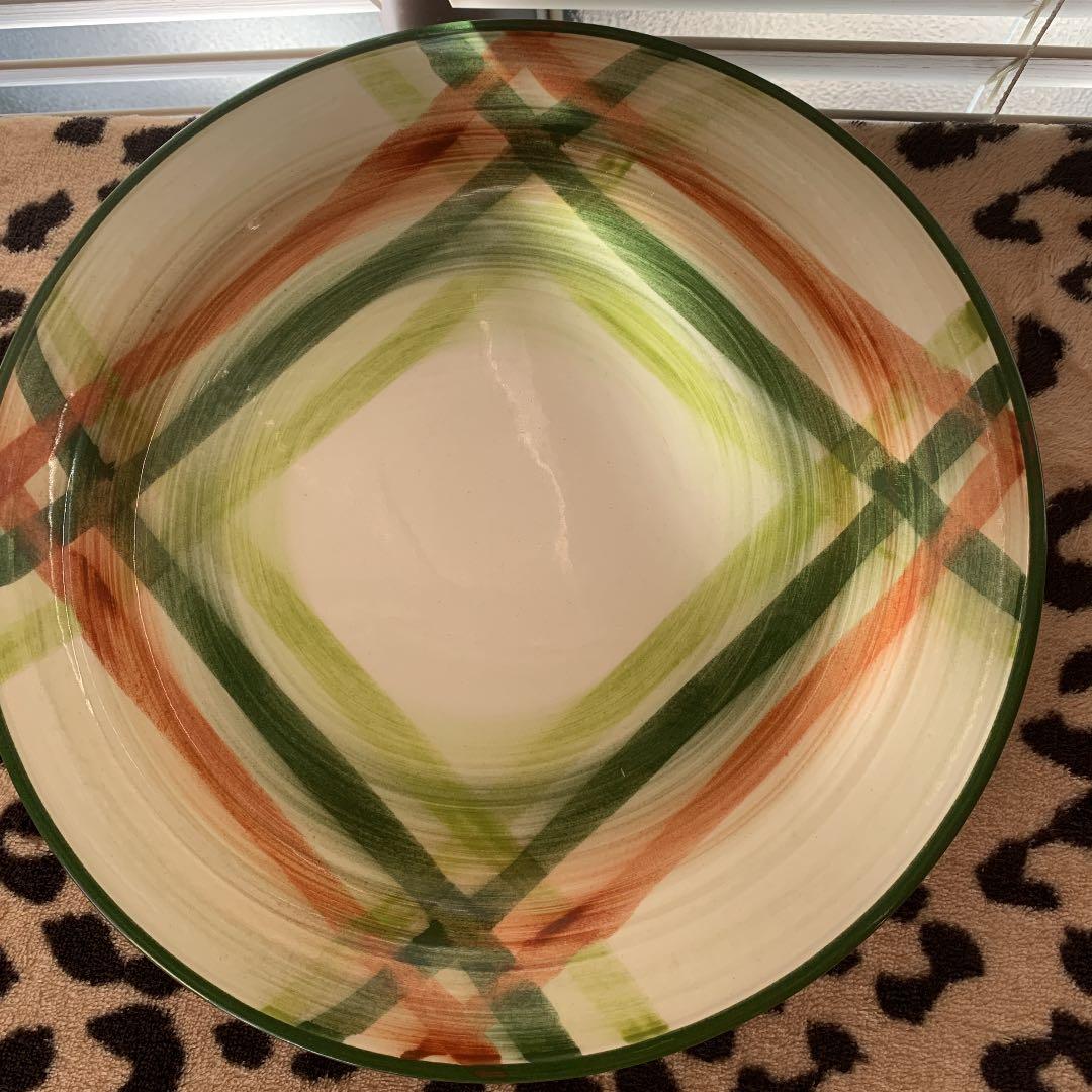 ビンテージ50s 手描き皿４枚&グラタン皿1枚 セットで