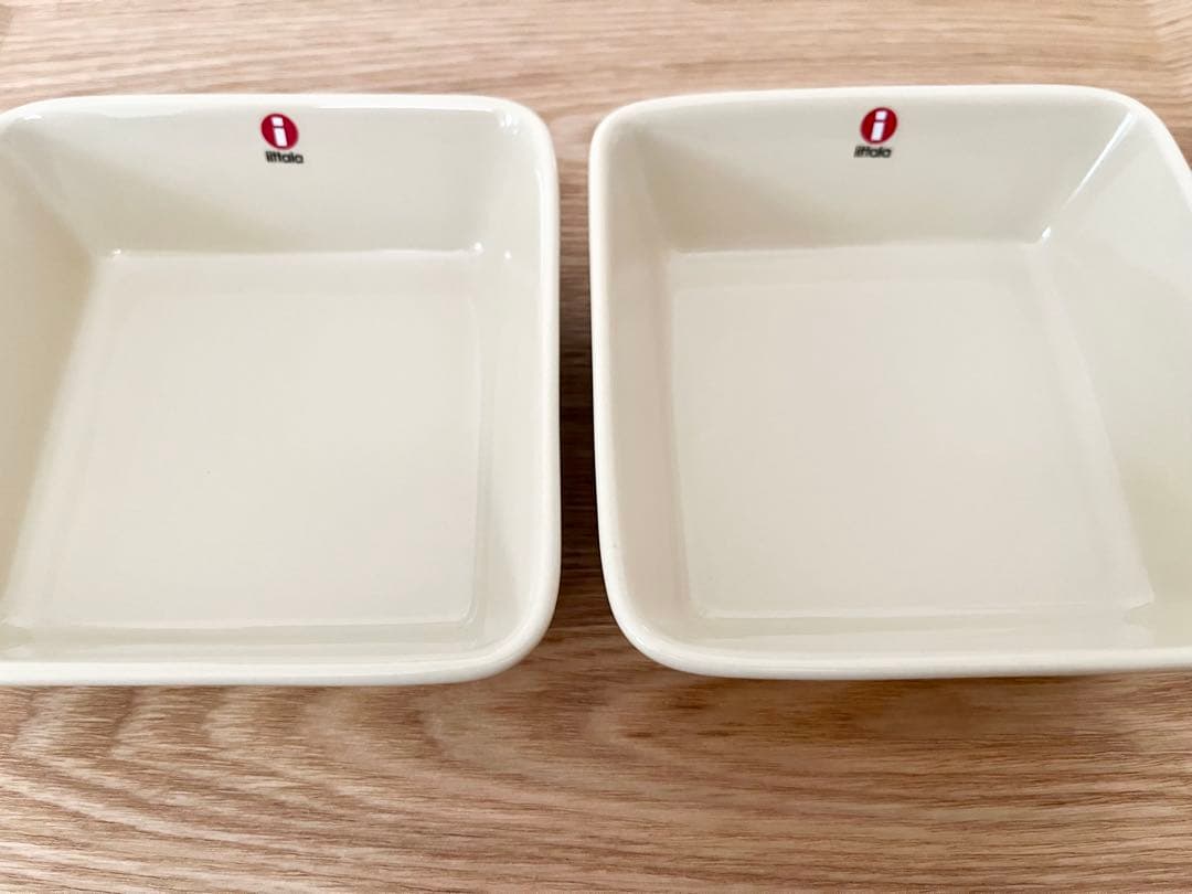  イッタラ　ティーマ　リネン　スクエアプレート　カップ　セット