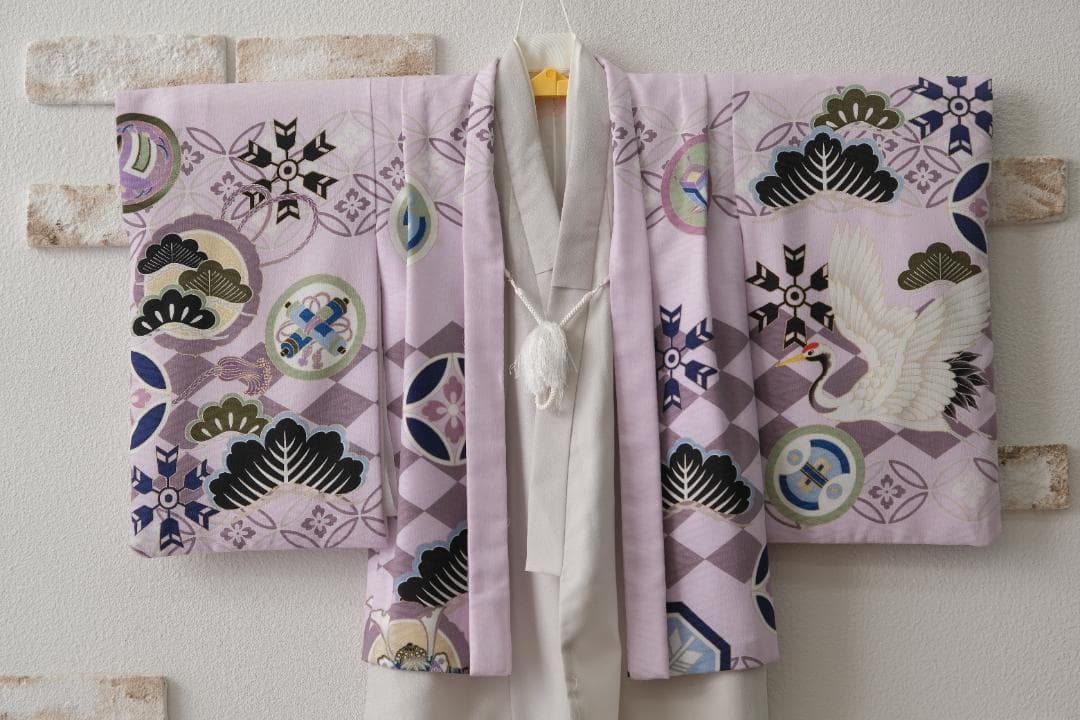 3歳　七五三　乙葉　薄紫着物