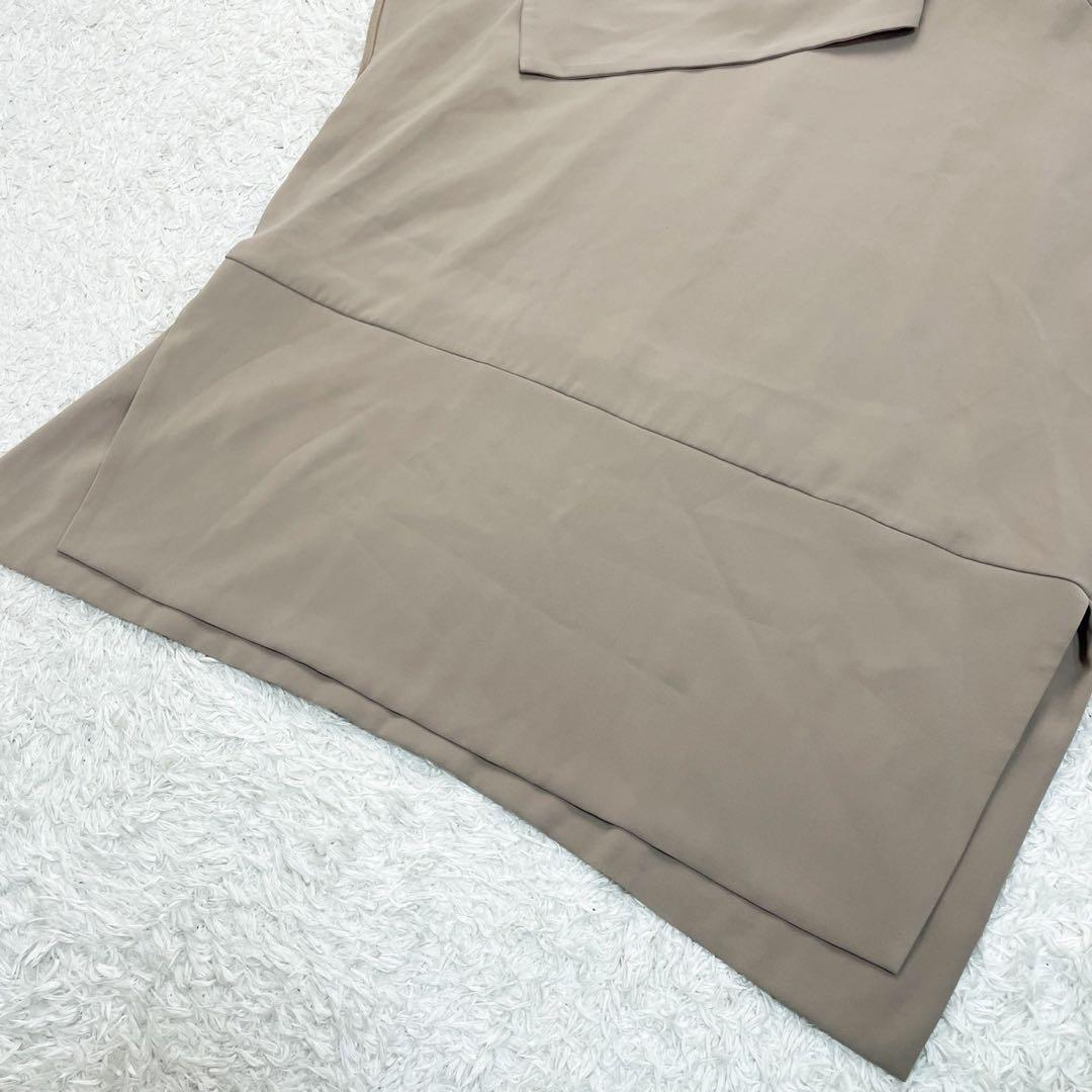 ENFOLD PEダブルクロス Square Tie PULLOVER ベージュ