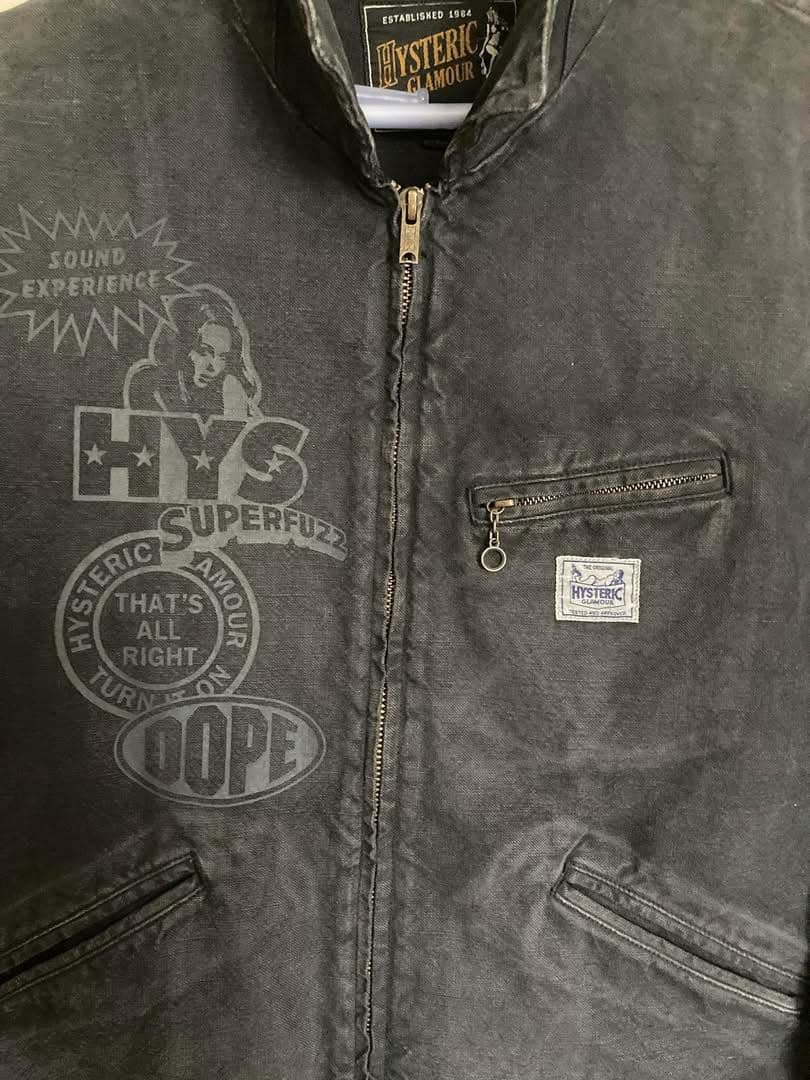 HYSTERIC GLAMOUR プリントジャケット グレー