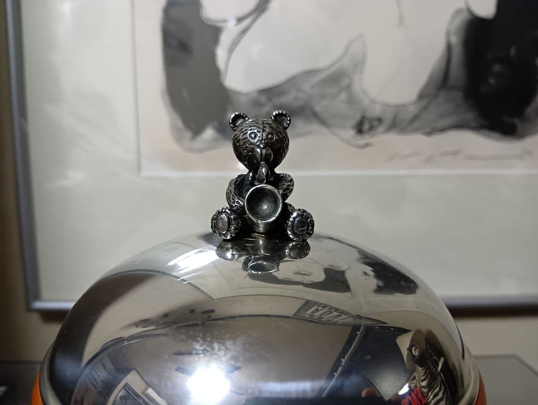 SELANGOR　ピューター　ウッド　テディベア　オルゴール