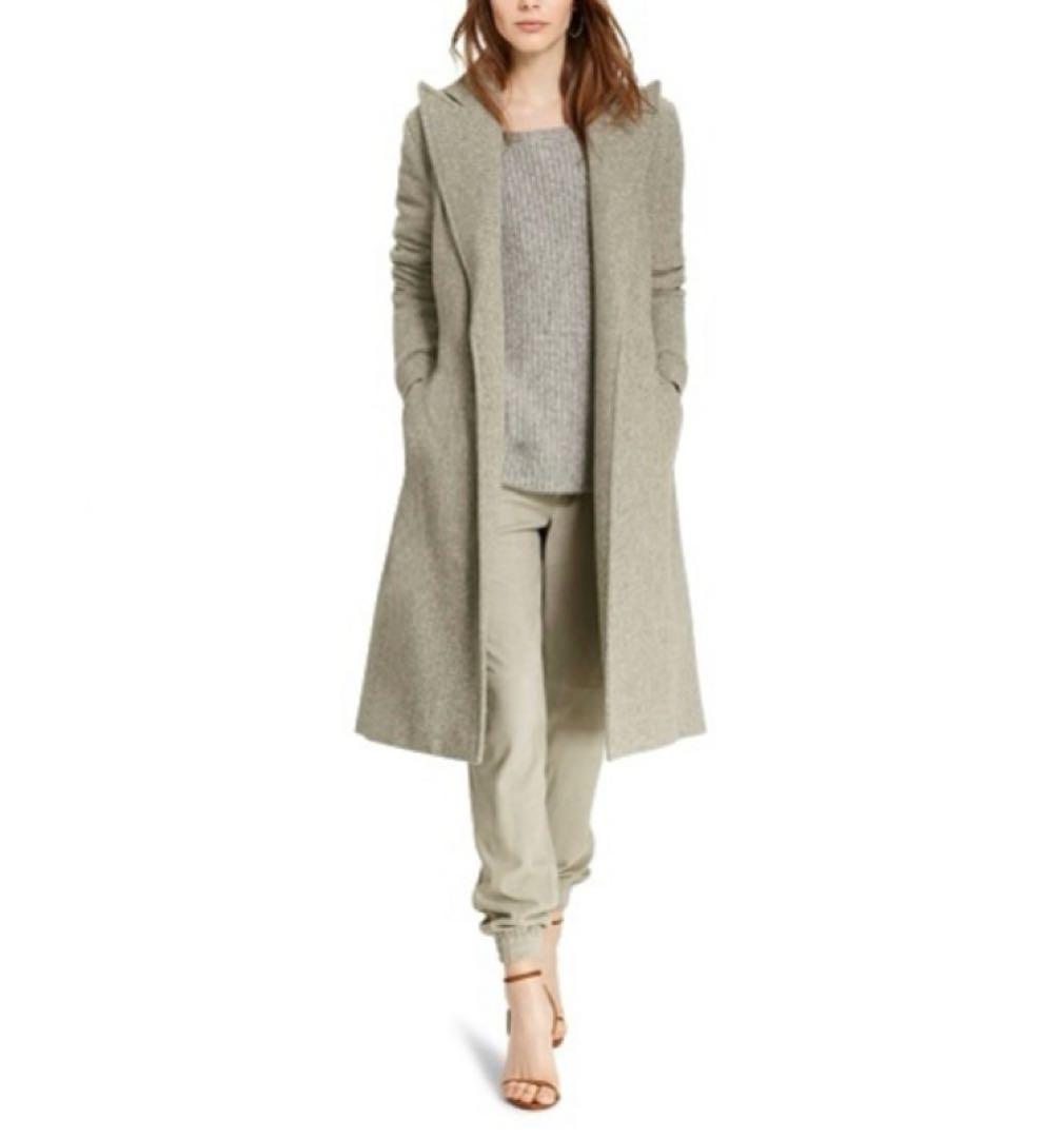 ポロ ラルフローレン ウール 100% ヘリンボーン ロング コート ベルト