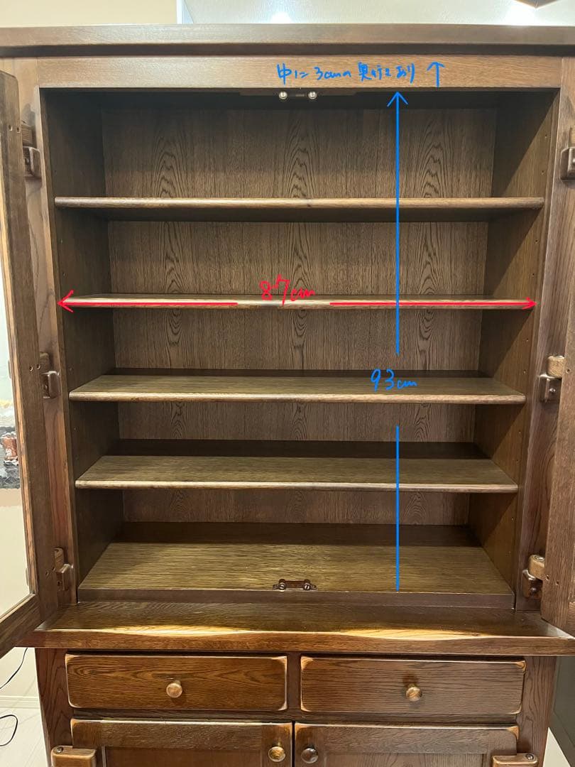 【2/10までの販売】柏木工 ガラスキャビネット 食器棚 WILDERNESS