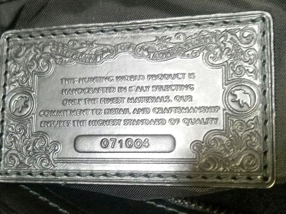 【極美品】HUNTING WORLD トートバッグ バチュークロス 大容量 黒