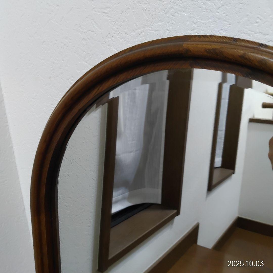 カリモク karimoku 壁掛け鏡 ヴィンテージミラー アンティーク 送料無料