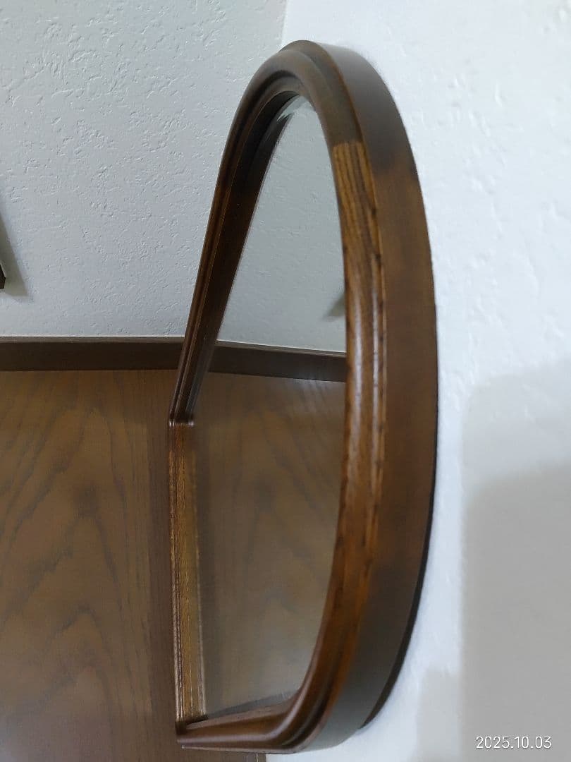 カリモク karimoku 壁掛け鏡 ヴィンテージミラー アンティーク 送料無料