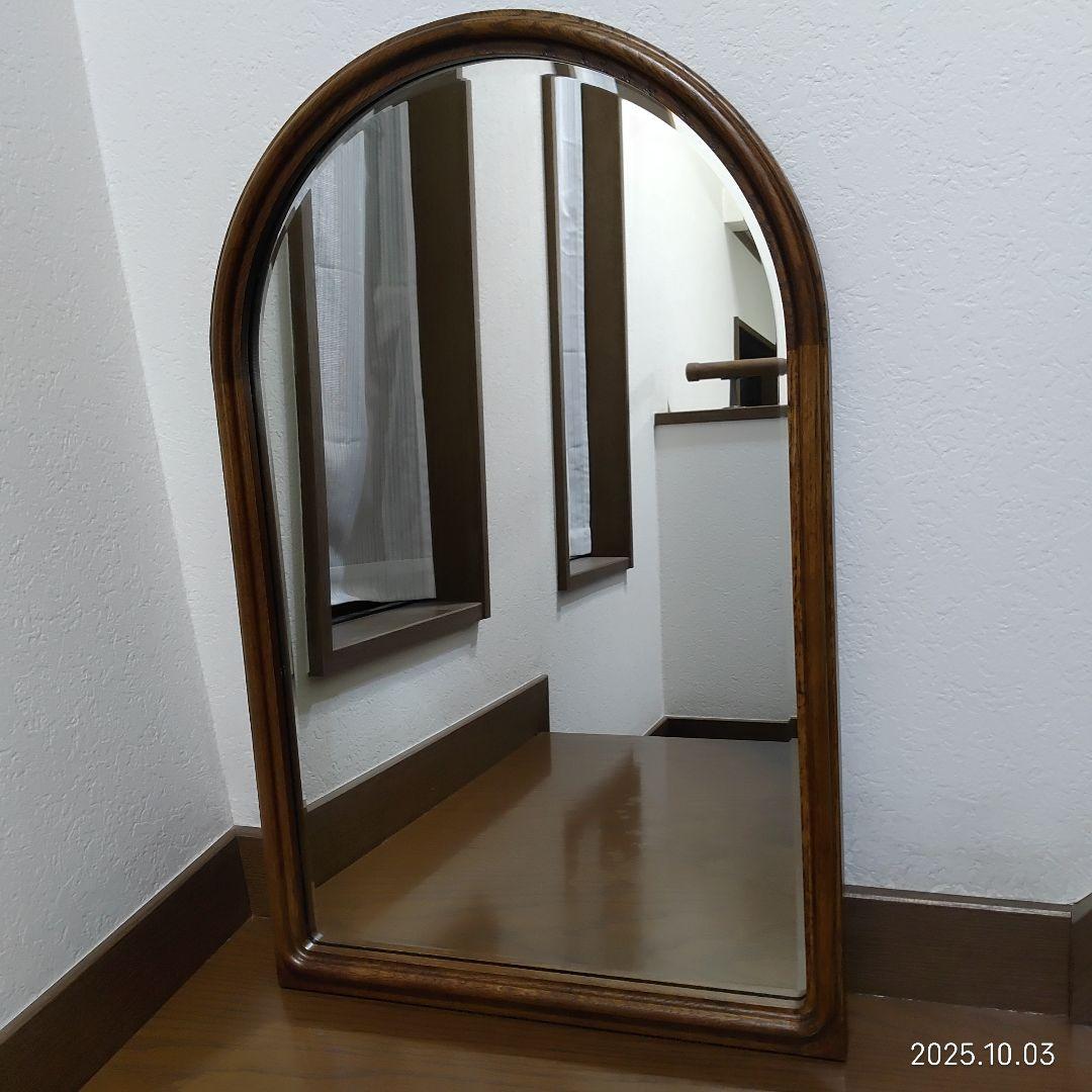 カリモク karimoku 壁掛け鏡 ヴィンテージミラー アンティーク 送料無料
