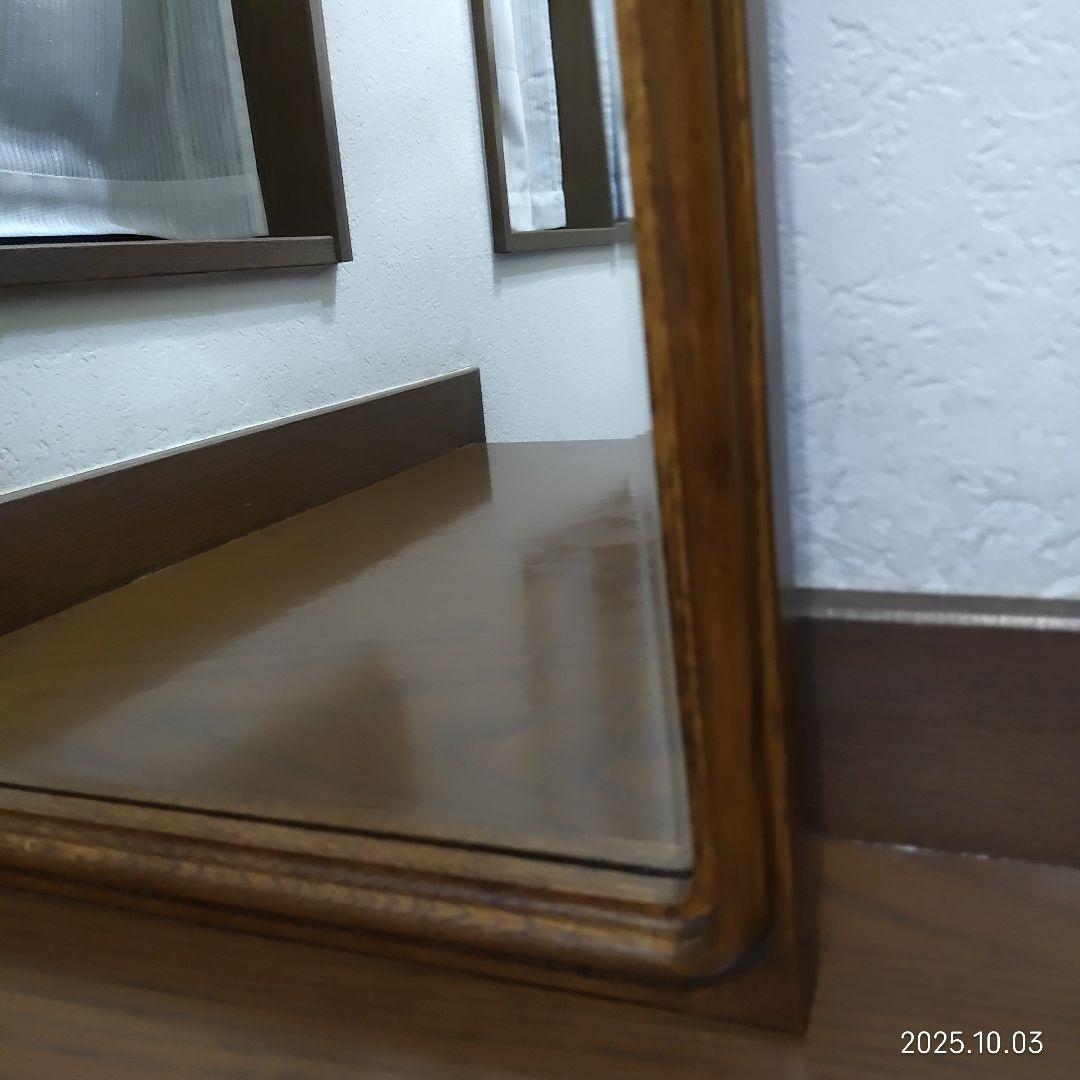 カリモク karimoku 壁掛け鏡 ヴィンテージミラー アンティーク 送料無料