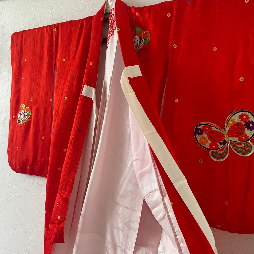 七五三　5歳　女の子　美品　正絹お着物セット