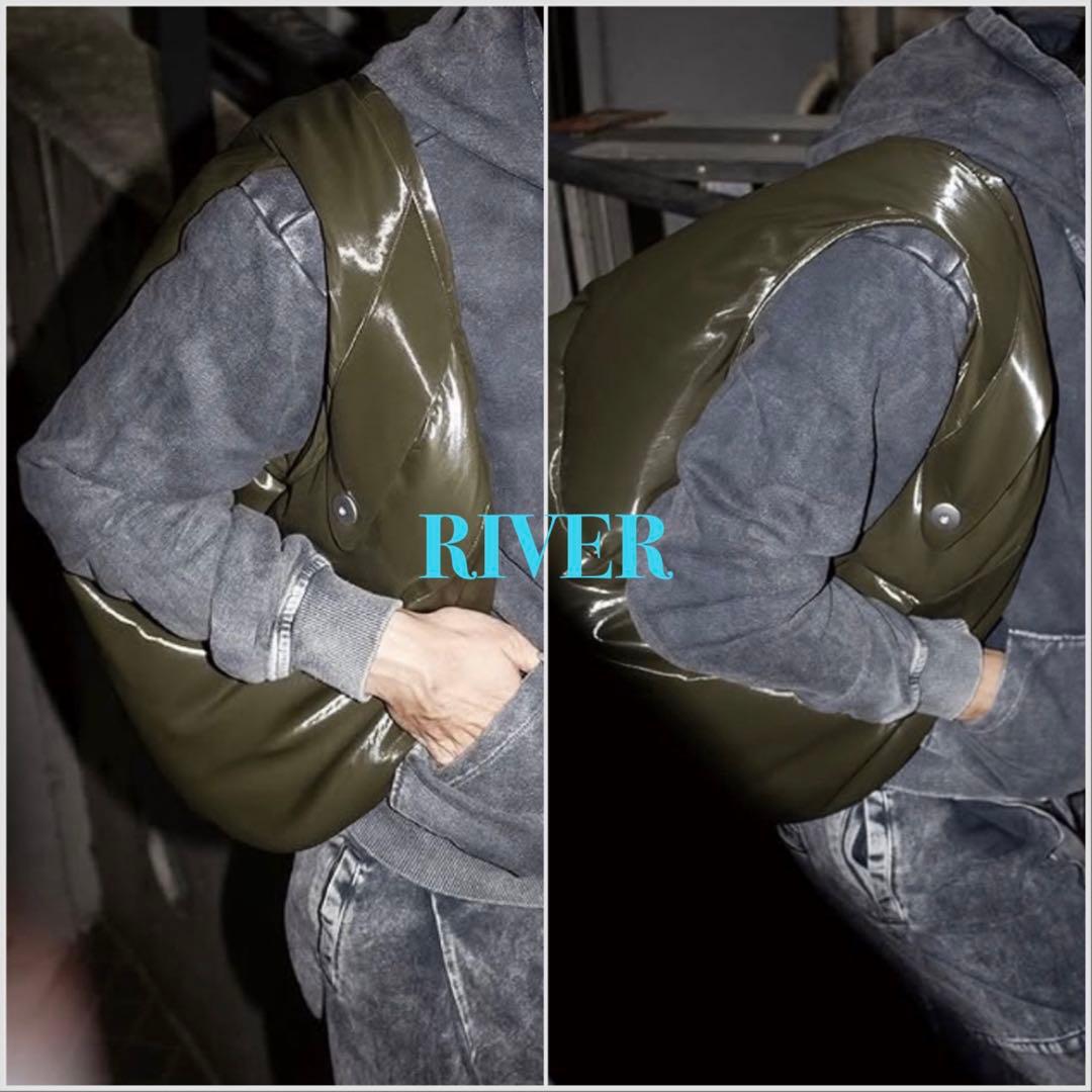 【OMAR AFRIDI】FOAMED LIDIA BAG DEEP GREEN