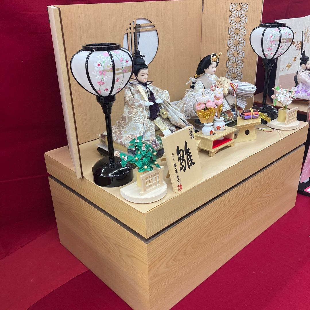 ひな人形収納型2人飾り
