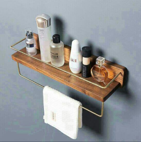 人気の バスルームラックタオル棚洗面台化粧品収納棚