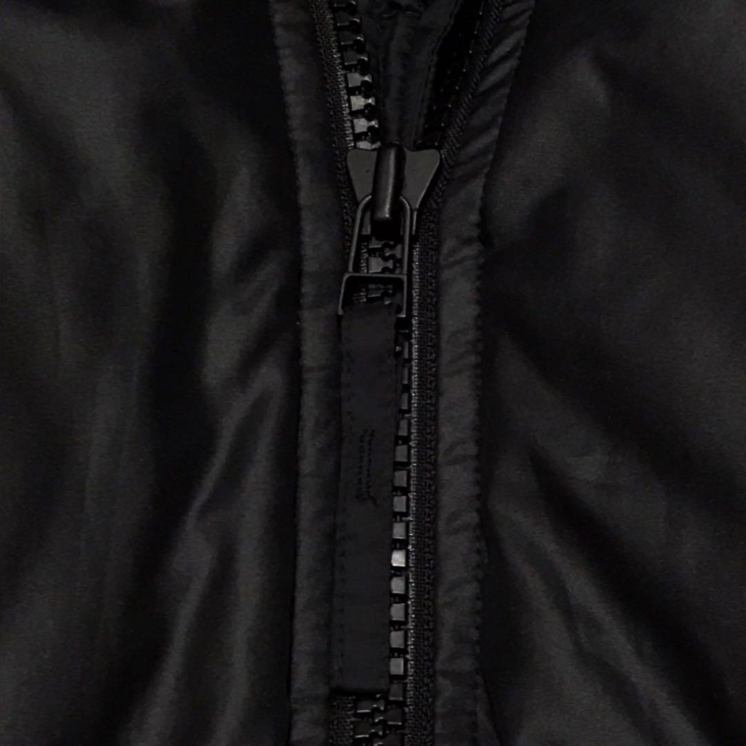 00s adidas アディダス　中綿ジャケット　トレフォイル刺繍ロゴ　ブラック