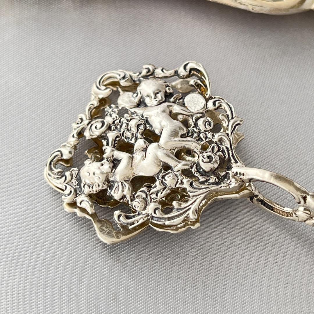 【 Bodemer】 天使の透かしのクッキートング【純銀】薔薇