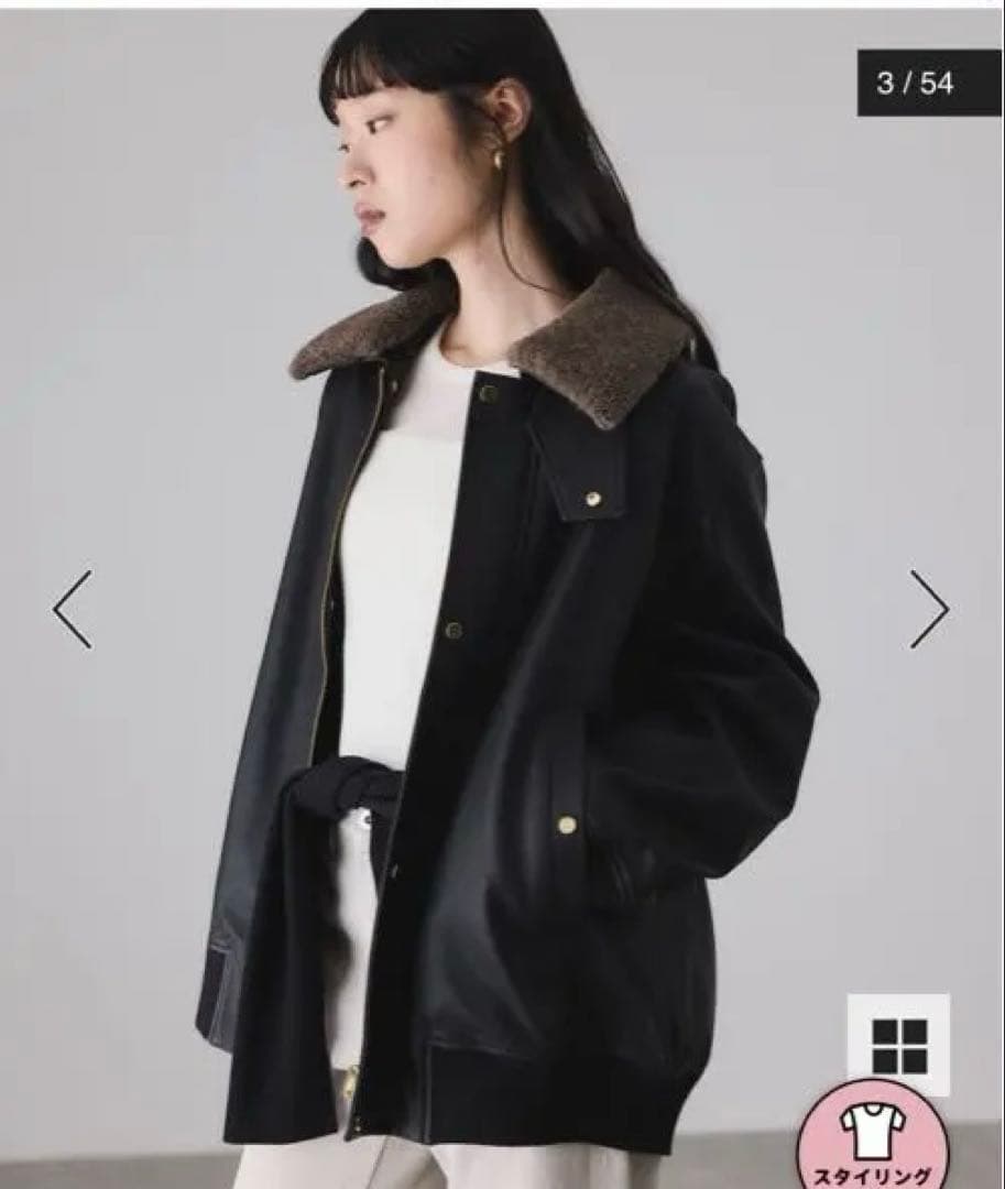 シンセティックレザーフライトジャケット