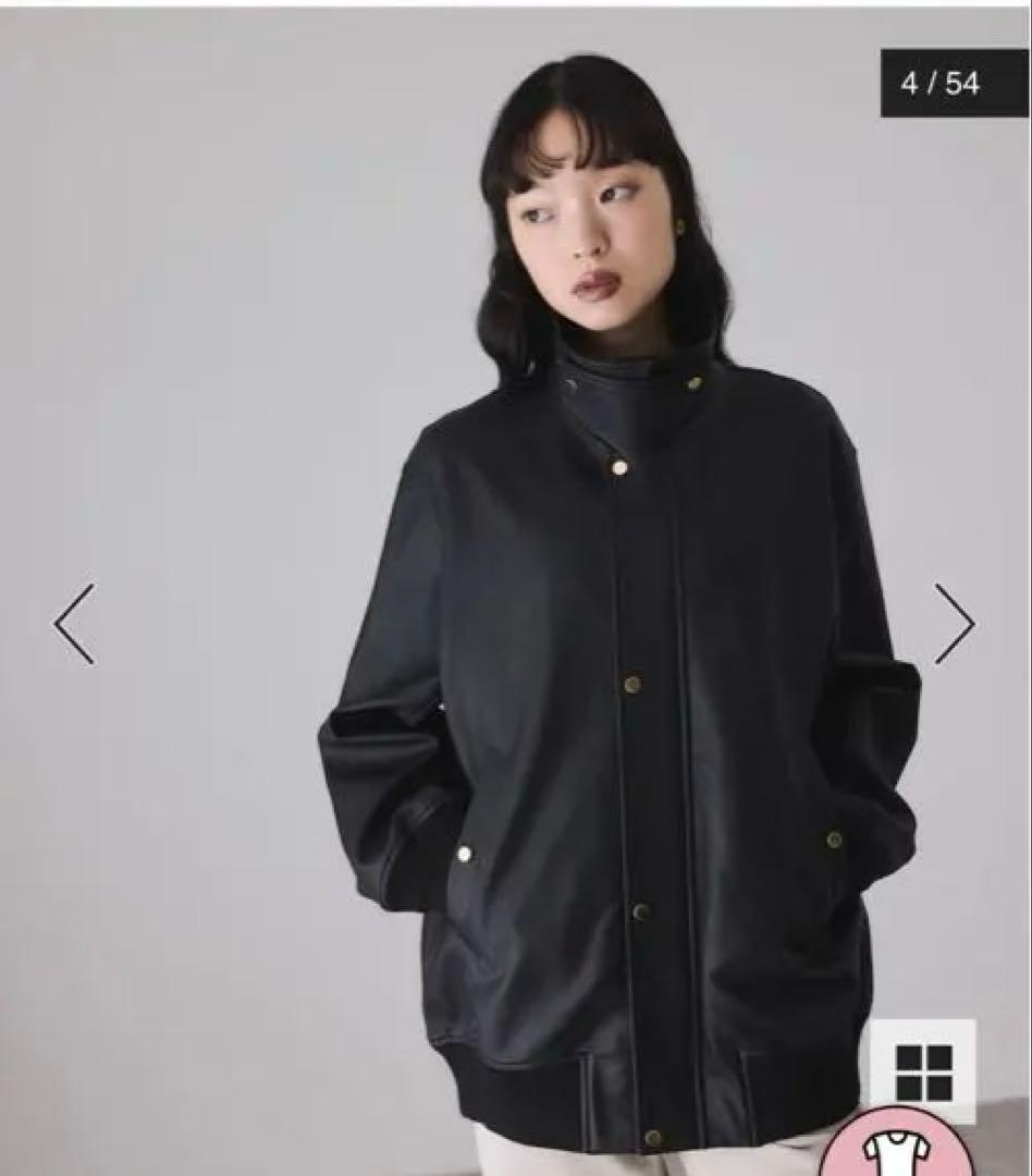 シンセティックレザーフライトジャケット