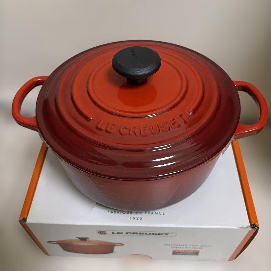 新品 ル・クルーゼ シグニチャー ココット・ロンド 20cm 両手鍋