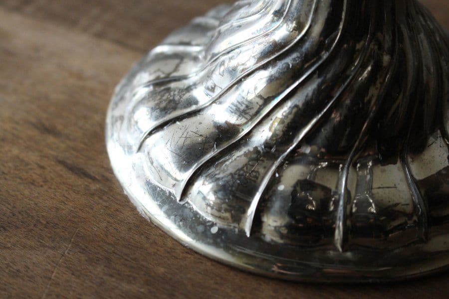 【３連キャンドルスタンド】蝋燭 ホルダー 古道具 蚤の市 ブロカント