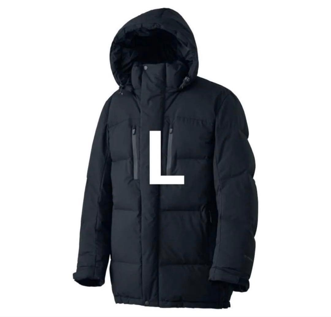 ワークマン エックスシェルター プレミアムギガパフダウンコート ブラック Ｌ