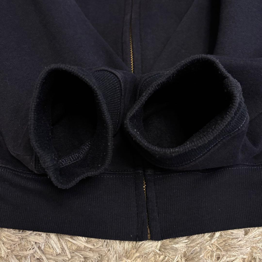90sポロラルフローレン ネイビー ジップアップ スウェット イギリス 裏起毛