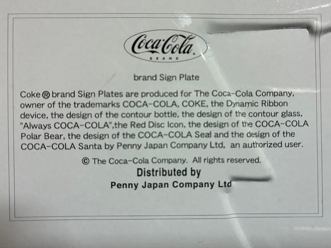 コカコーラ　サイン　看板　リボン　フィッシュ　アメリカン雑貨　ビンテージ