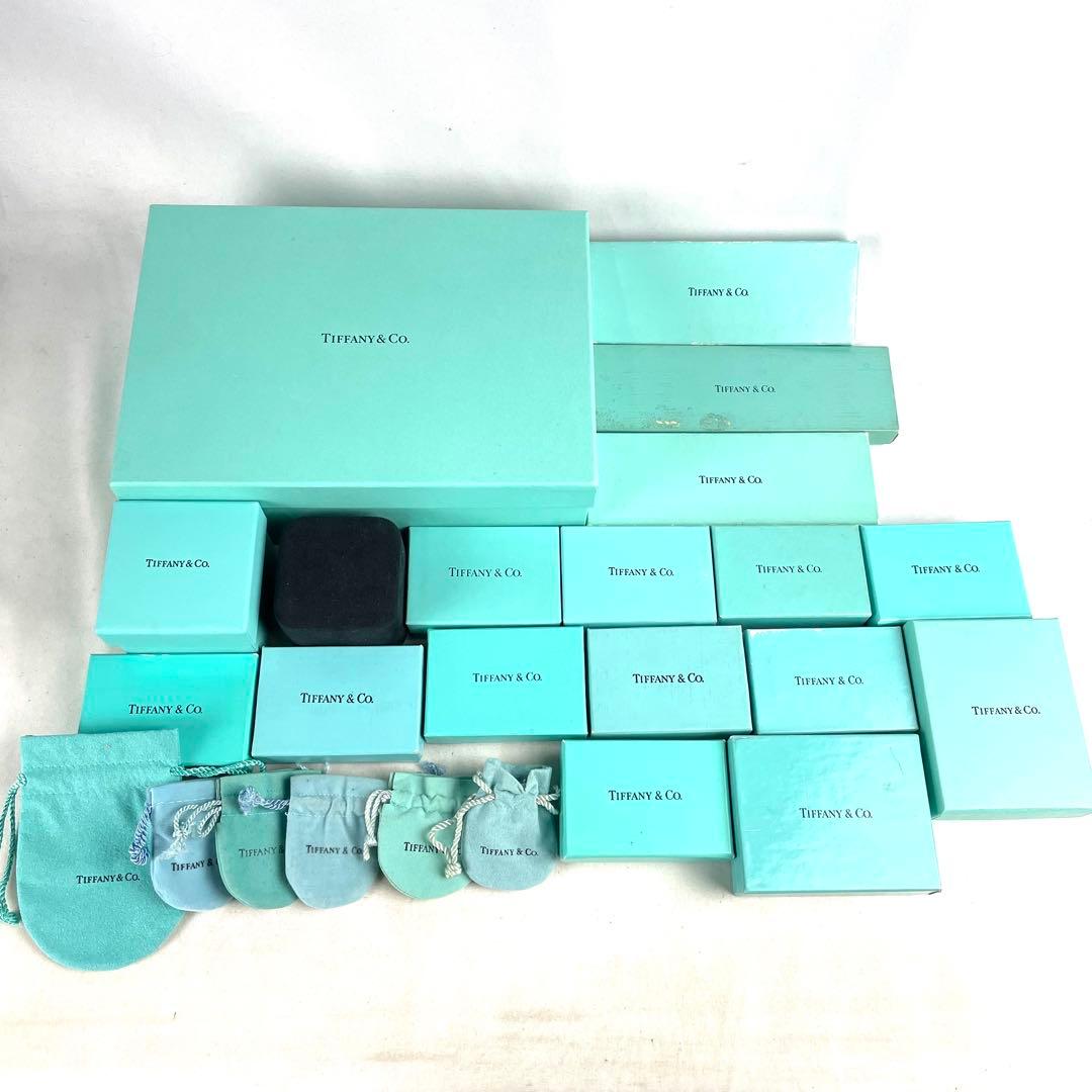 ティファニー 空箱 空き箱 保存袋 ジュエリー アクセサリー ケース 24点