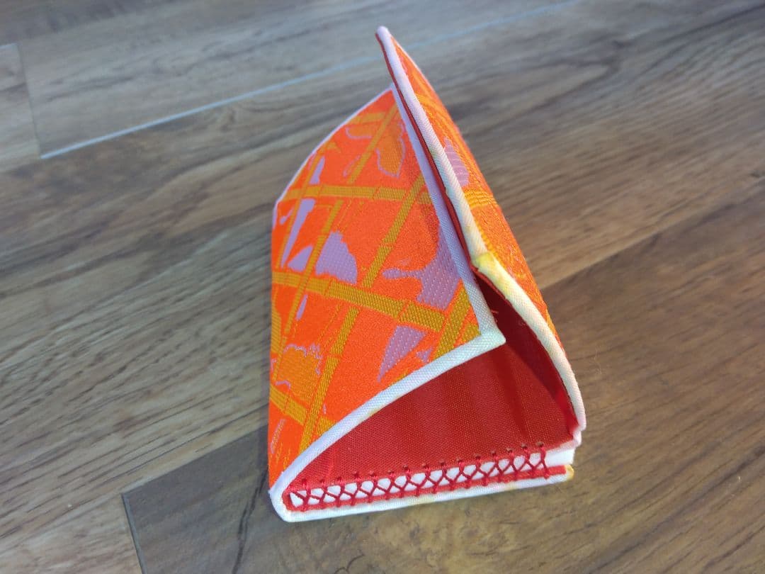 七五三用　女の子　オレンジ　鶴柄　ハコセコセット