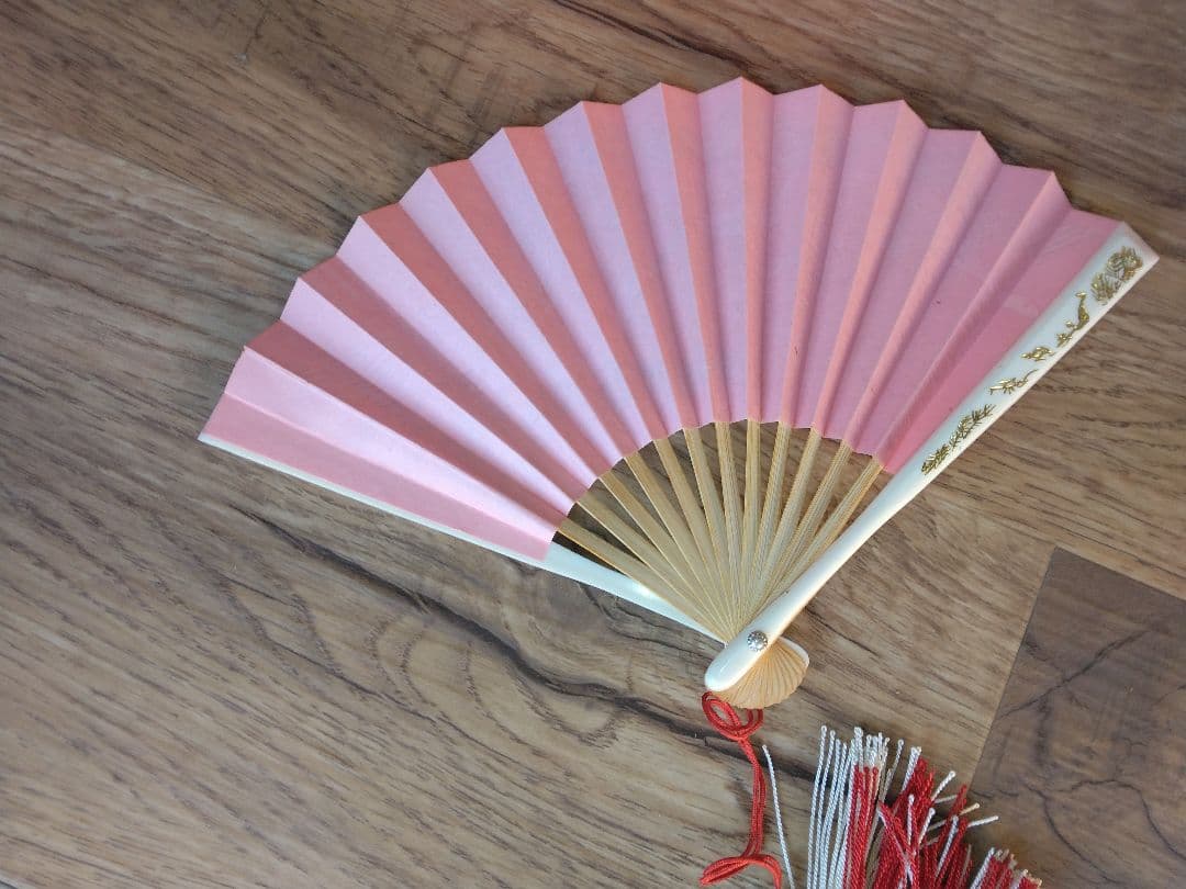 七五三用　女の子　オレンジ　鶴柄　ハコセコセット